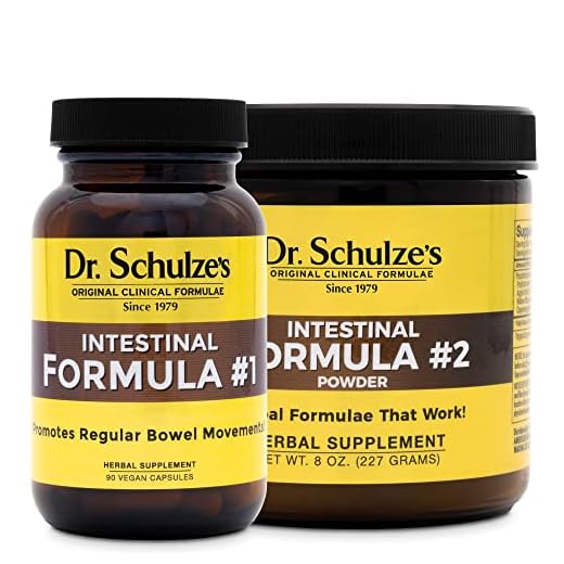 Dr. Schulze’s | Colon Cleanse Detox | Intestinal Formula #1 & #2 Combo | Dietary Supplement | Natural Constipation Relief | Remove Excess Waste & Build-Up | Herbal Tablets & Powder | 90 Count/8 Oz Jar