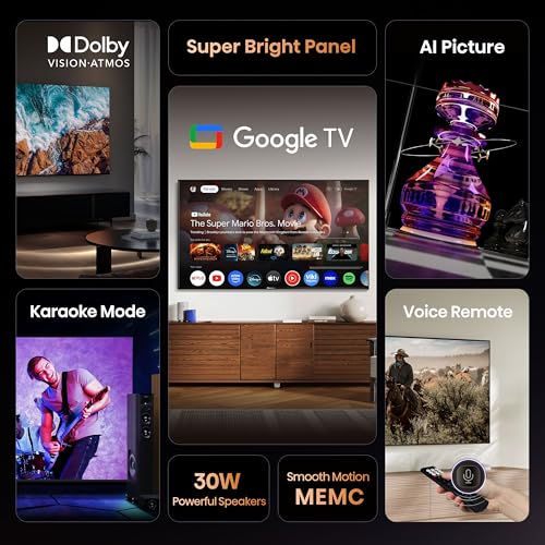 Hisense 126 cm (50 inches) E6S Series 4K Ultra HD Smart LED Google TV 50E6S view 2