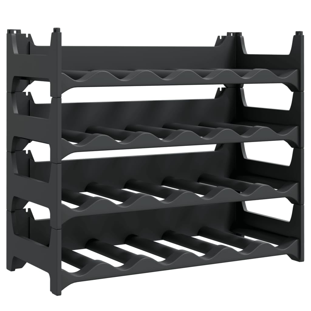 Rantry Flaschenregal für 24 Flaschen, stapelbar, Flaschenregal, Weinregal, Schrank, Küche, Speisekammer, Zuhause, Lagerung, Weinschrank, Präsentationsständer