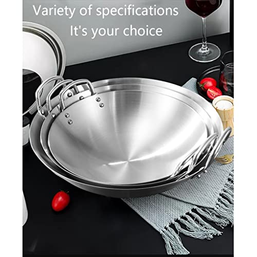 Wok moderno sin recubrimiento 28 cm con asas dobles miniatura 6