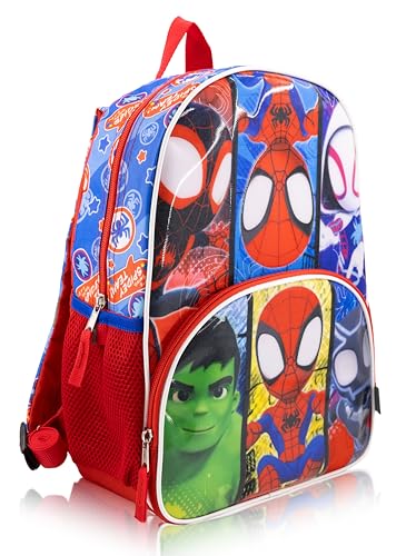 Marvel Spidey and His Amazing Friends Backpack for Boys, Girls, Unisex | Cute Miles Morales Bag 14" Spiderman Mini Backpack for Toddlers | Marvel Spidey and Friends Backpack for School2