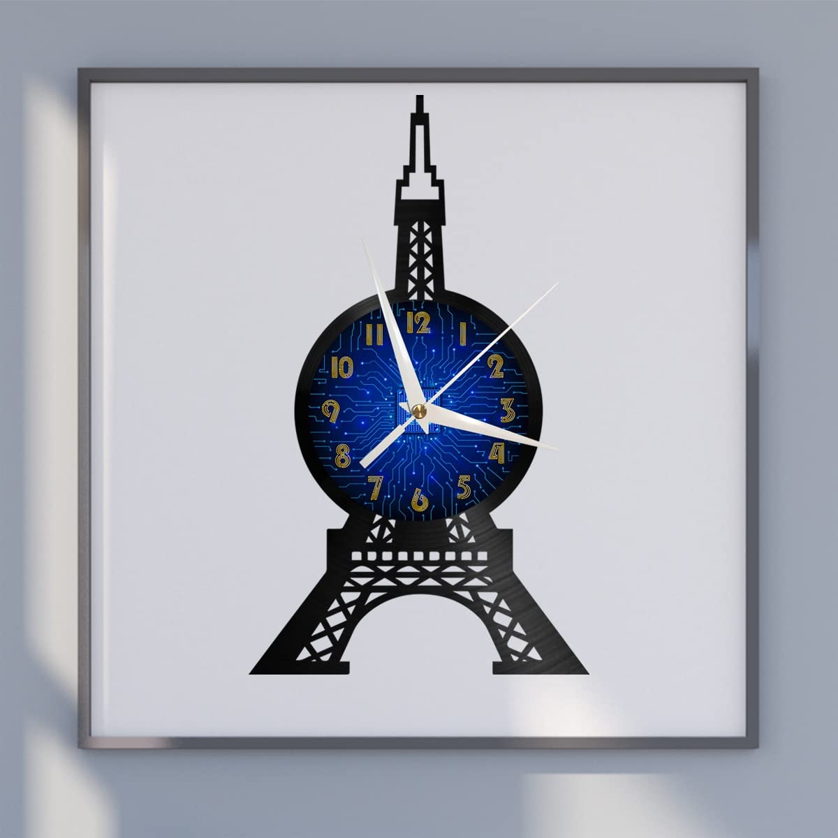Horloge silencieuse en vinyle pour chambre et sommeil paisible