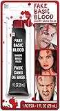 Realistic Fake Blood (1 Oz.) 1 Count - Ultra Lifelike, Easy to Apply, Non-Toxic - Perfect for Halloween, Costumes, & Special Effects