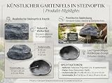 Arnusa cover rock kamień osłona transformator dom ochrona przed zachlapaniem 45 cm x 31 cm dekoracja ogrodowa skała kryjówka skała ogrodowa