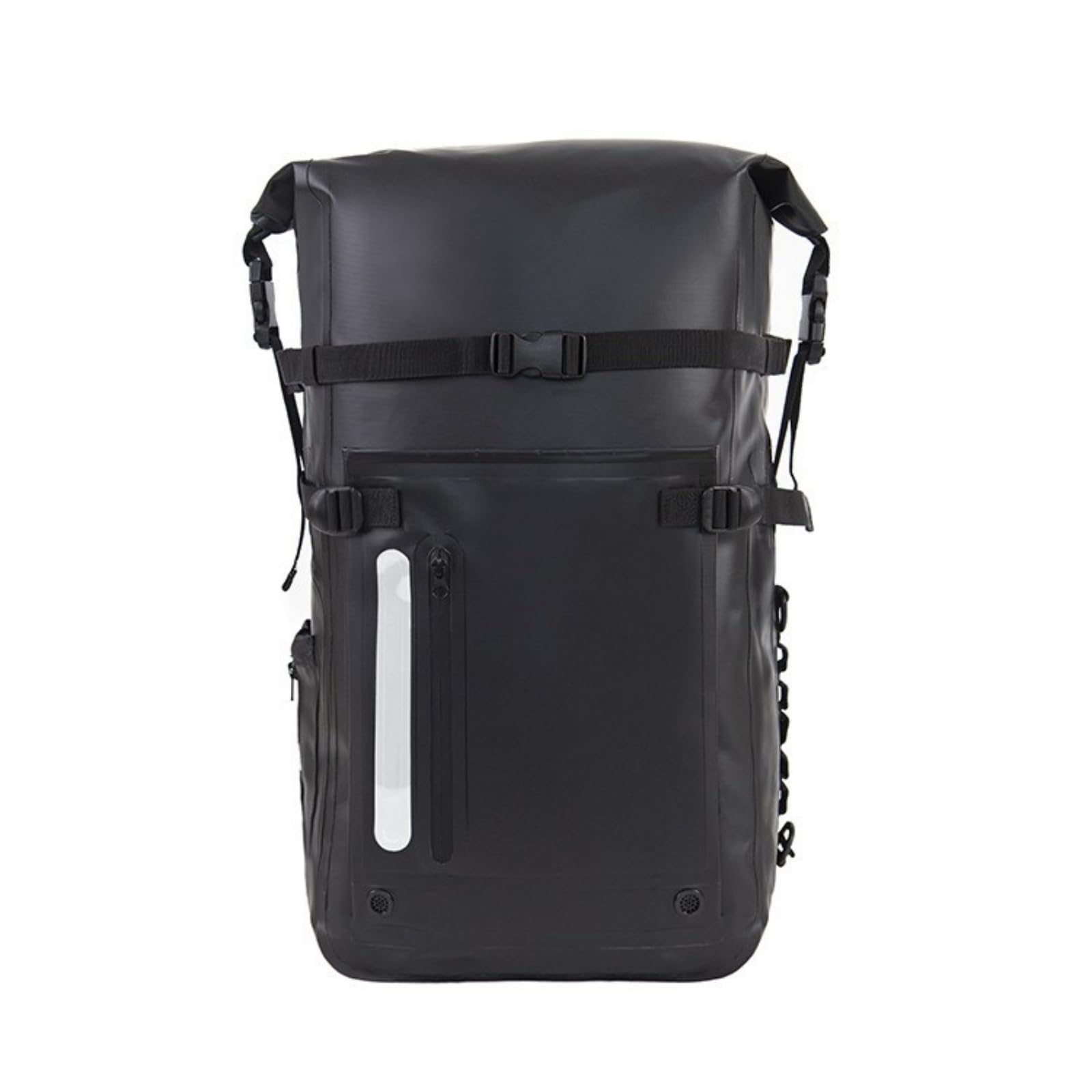 Zaino Impermeabile con Chiusura a Rotolo da 30 Litri Zaino Stagno in PVC Resistente Sacca Stagna con Chiusura a Rotolo per Spiaggia, Array, Nero, 30L