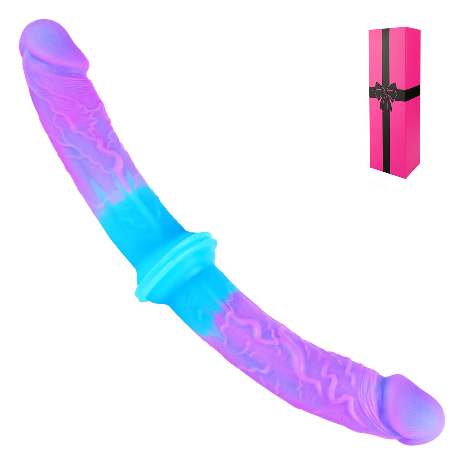 11 1 2 Silicone Double Headed Thin Small Dildo for Beginners 2 6 Realistic Fantasy Blue Pink G-Spot