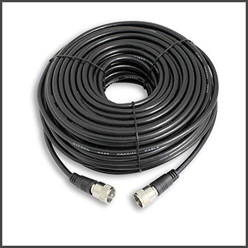 Coax Cable Connector - Coaxial Cable Connector - Antenna Cable - RG8X Coax Connector - RG8X Coaxial Cable - UHF Antenna Cable - Male To Male Cable - Coaxial Cable 100 Feet - 30.4 M - STEREN 205-700 - Thumbnail 4
