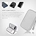 Electronics Carrying Pouch Case Bag Cable Charger Organizer Case Travel Shockproof Cord Case for Cellphone Earphone Powerbank USB Hard Drive SD Card memory cards cables external driver (A-S-Grey)