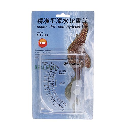 ZHIZHOU Marine Hydrometer Reef Fish Tank Aquarium Water Salinity Specific Gravity Test