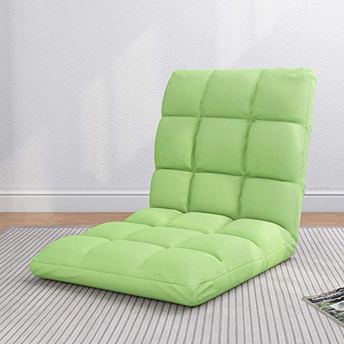 Silla de meditación plegable ajustable con respaldo, sofá perezoso de 5 engranajes, cojín extraíble lavable para mayor comodidad y relajación, ideal para yoga y lectura