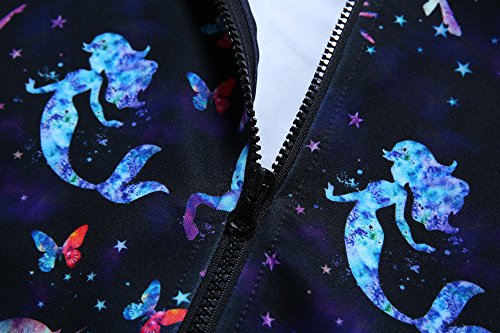 Girls Zip Up Hoodie Jacket Unicorn Sweatshirt with Pockets4