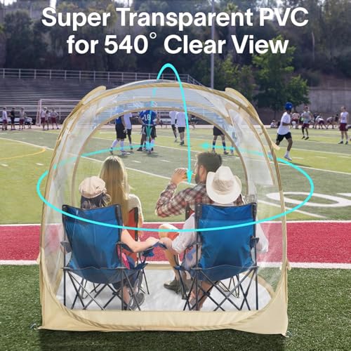 Tente de sport transparente EighteenTek pop-up anti-pluie - 4