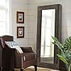 NeuType Rustic Full Length Mirror Vintage Wood Framed Dressing Mirror Large Rectangle Floor Mirror Farmhouse Wall Mounted Mirror Hanging or Leaning Against Wall 58 x 24 Natural