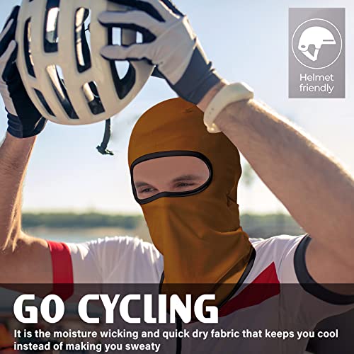 Obacle Balaclava Face Mask Women Breathable Ski Hunting Cycling (Brown) #TOP4