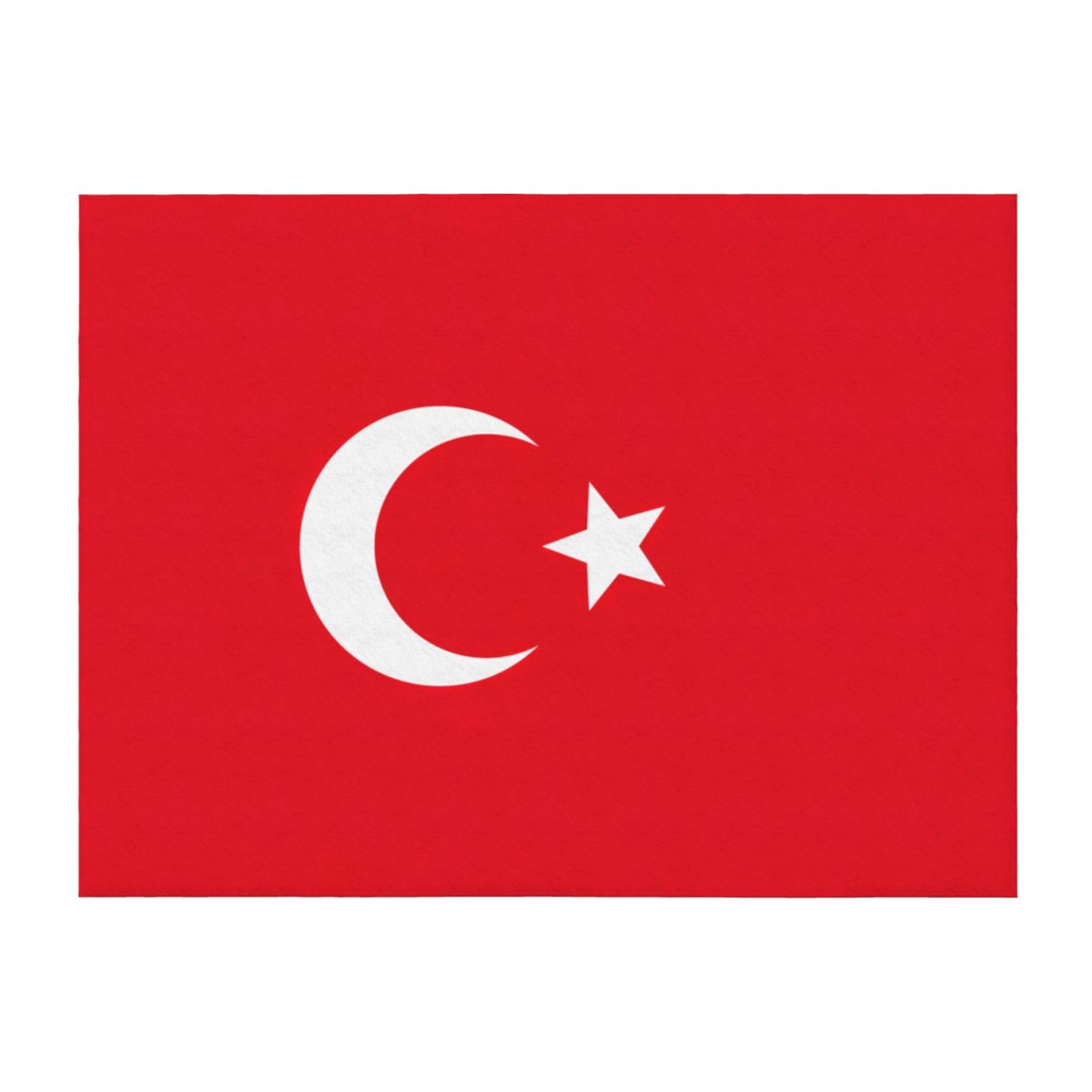 Plaid drapeau Turquie couverture légère toutes saisons pour canapé chaise et lit
