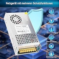 BOSYTRO 12V 50A 600W Schaltnetzteil, 12V Universal geregelter Netzteil AC110V / 220V (SMPS) LED Trafo für LED-Streifenlicht, CCTV-Kamerasicherheitssystem, Radio, Computerprojekt – Ansicht 4