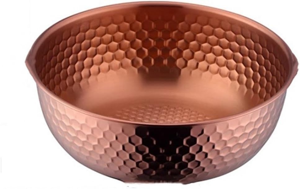 Mixing Bowls Stainless Steel Salad Bowl Baking Cooking Bowl Nesting Set for Food Prep(Colour 5)