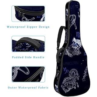 Hondank Housse pour guitare acoustique – Constellations – Signes du zodiaque – 1 cm d’épaisseur – Rembourrage étanche… - Les Beatles, Paul McCartney, John Lennon, RIngo Starr, George Harrison Hondank Housse pour guitare acoustique - Constellations - Signes du zodiaque - 1 cm d'épaisseur - Rembourrage étanche… – Image 4