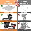 XTIMES Wood Stove Fan Heat Powered Fireplace Fan with Magnetic Thermometer Thermoelectric Fan for Wood Burning Stove/Pellet/Log Burner #5