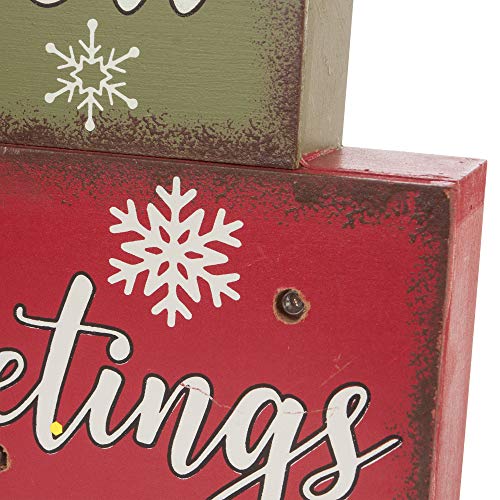 Glitzhome-Wooden-Block-Sign-Christmas-Table-Decorative-Signage-Believe-Let-It-Snow-Seasons-Greetings-1181-x-157-x-1059-inches-MDF-Farmhouse-Wood-Block-Decor Glitzhome Wooden Block Sign Christmas Table Decorative Signage Believe Let It Snow Seasons Greetings 1181 x 157 x 1059 inches MDF Farmhouse Wood Block Decor