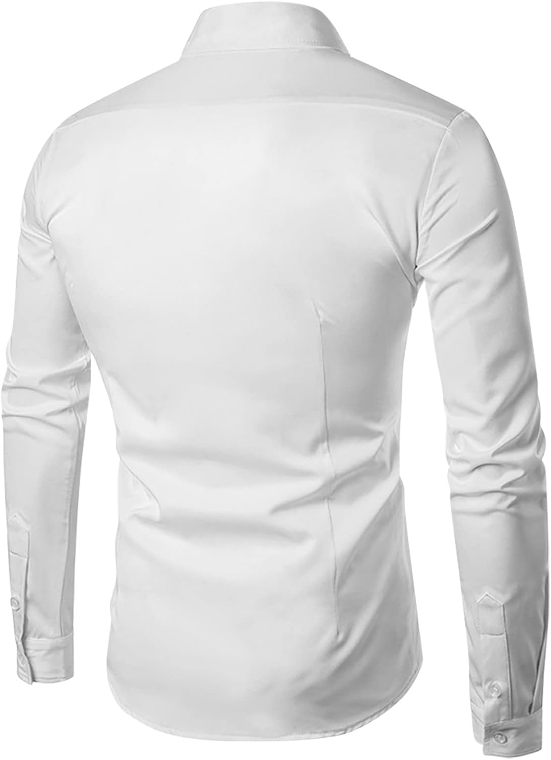 Ymosrh Men's Shirts Spring Summer Casual Cotton Linen Solid Color Long Sleeve Shirts Loose Button Down Shirts, M-3XL