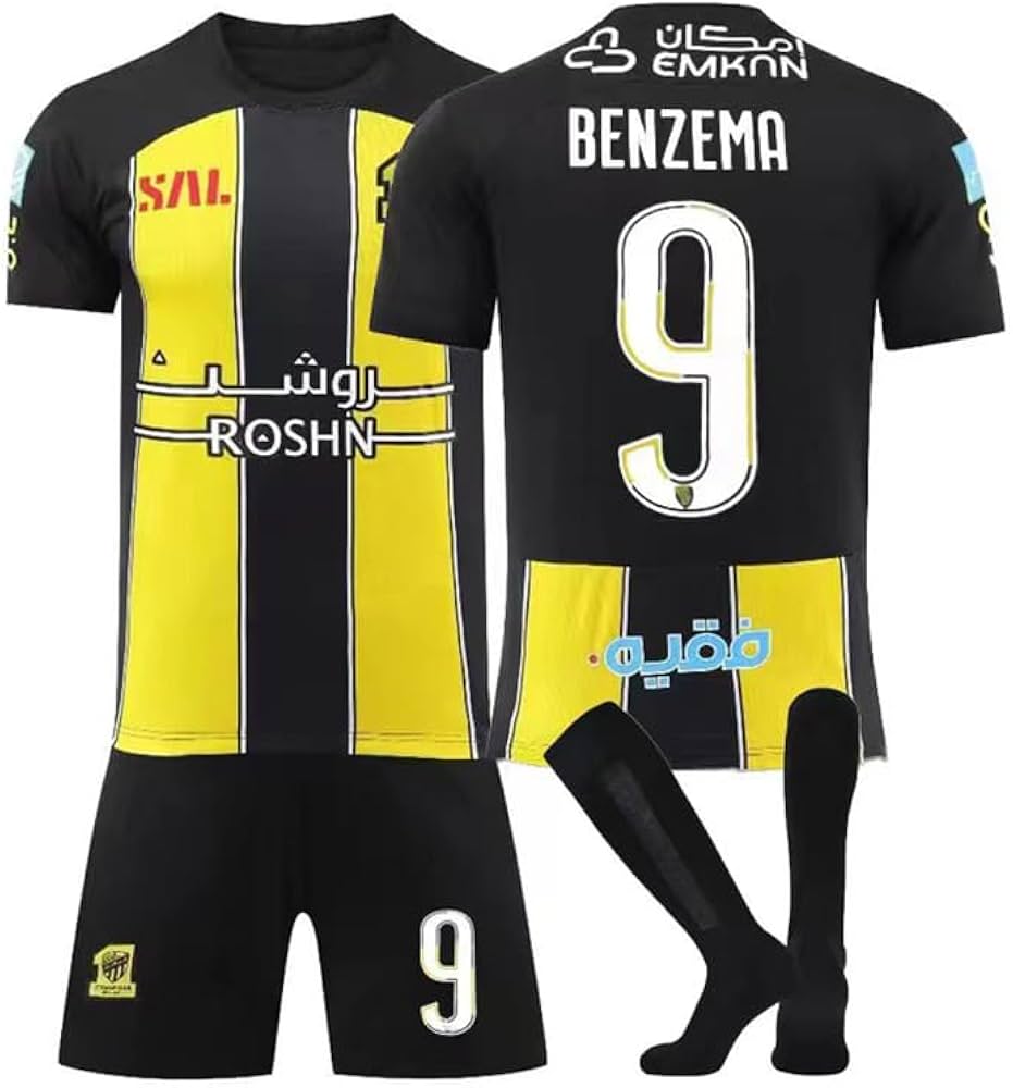 Amazon | サッカーユニフォーム ベンゼマ 背番号9 23-24
