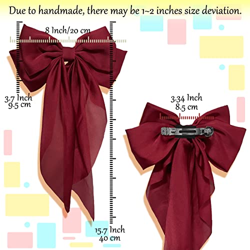 Vimdier Satin Layered French Style Hair Bows #TOP8