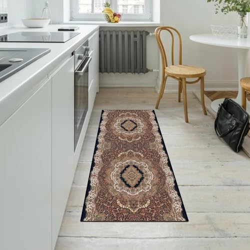 Alfombra de pasillo para cocina evita resbalones con base lavable 5