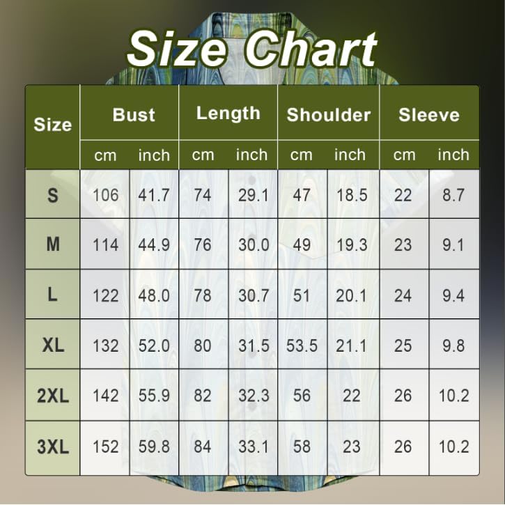 Mens Short Sleeve Button Down Shirts Summer Hawaiian Beach Vacation Breathable Lightweight Casual Shirt - Image 3