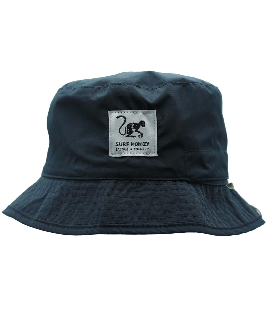 SURF MONKEY Recycled Bucket Hat - Gorro de Pescador Unisex Adulto - Waterproof - Talla única - Reversible