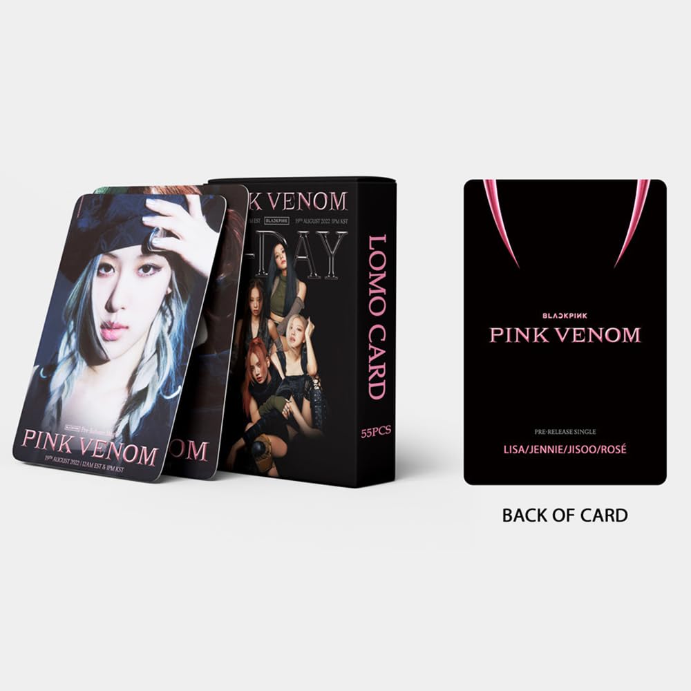 Amazon.com: Funwaretech Black Pink Born Pink Laser Photocards 55