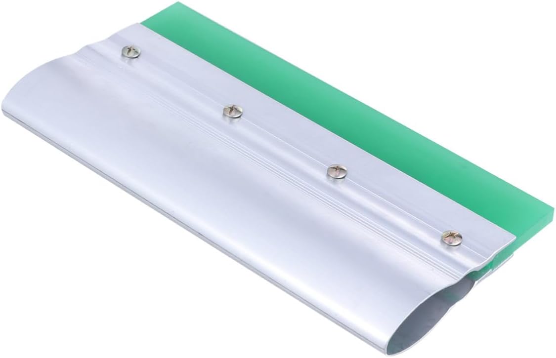 Wear Resistant Rubber Screen Printing Squeegee with Aluminum Handle Handheld Craft Ink Scraper for DIY Silkscreen Printing Rubber Scraper Board for Textile and Graphic Random Color