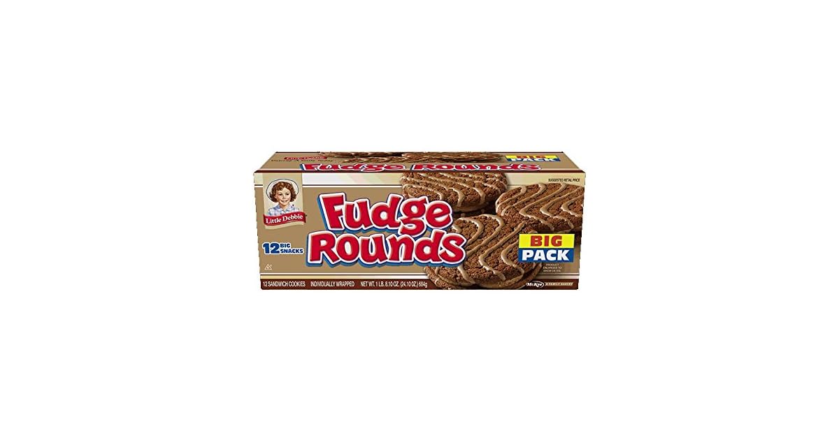 12Count Little Debbie Fudge Rounds Big Pack, 24.1 oz only 2.77