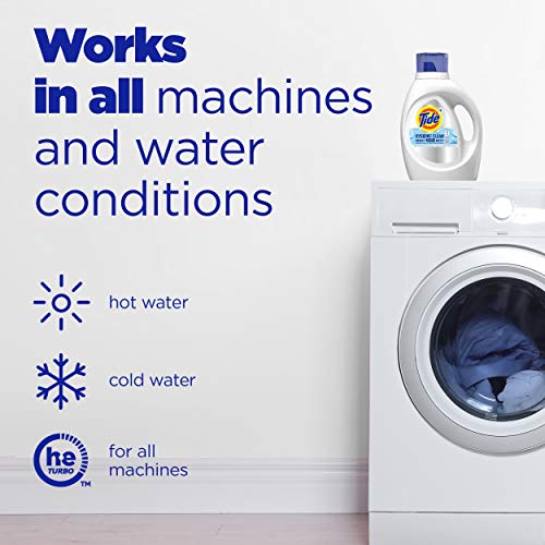 Tide Hygienic Clean Heavy Duty 10X Free Liquid Laundry Detergent, Unscented, 59 Loads, 92 Fl Oz, He Compatible #TOP6