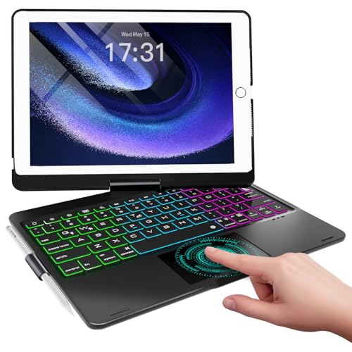 Étui avec clavier iPad 9e génération pour travailler partout avec pavé tactile Baisla