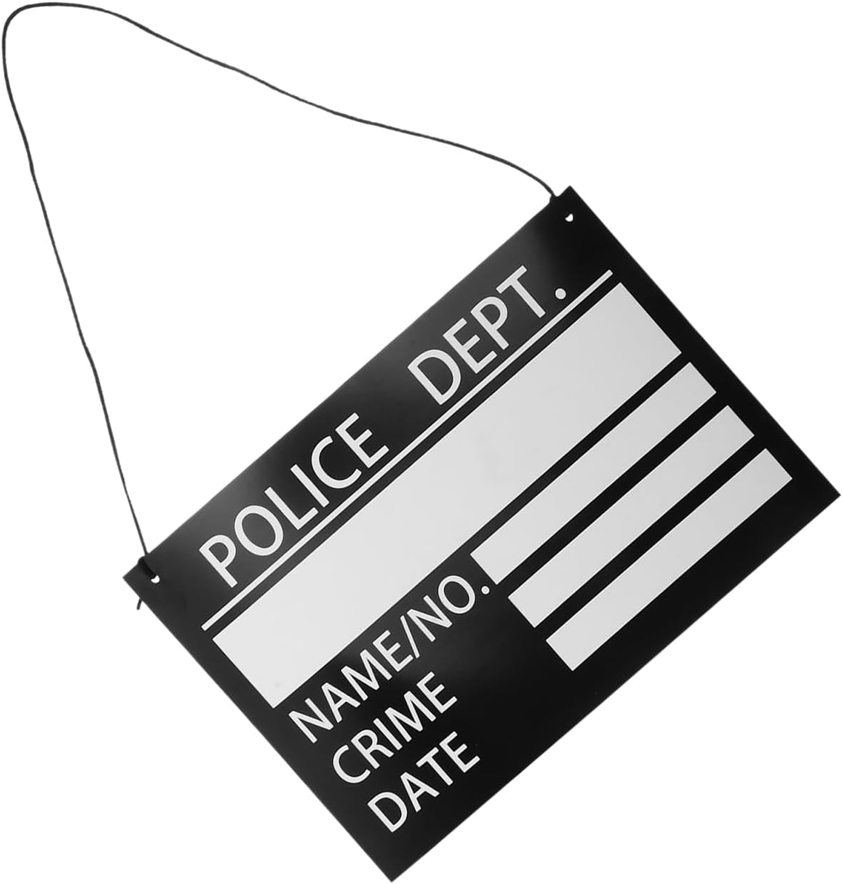 Prisoner Costume Nameplates, Prisoner Costume Accessory Jail Photo Nameplate Prop, Prison Release Party Decorations Cosplay Supplies 11.42x7.87