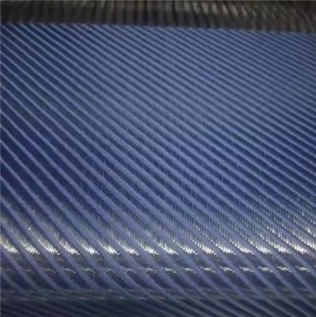 Blue Kevlar Fiber and 3K Carbon Fiber Blended Fabric 280gsm 20 inches/50cm Wide 8 * 8 Large Diagonal Aramid Rolled up Packaging (Blue, 1m x 0.5m a Slice)