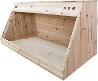 SDVantage - Caja de cría de bambú para mascotas pequeñas (acrílico), para insectos, mantas y saltamontes, Panorama transparente, para cricket y terrario, color marrón