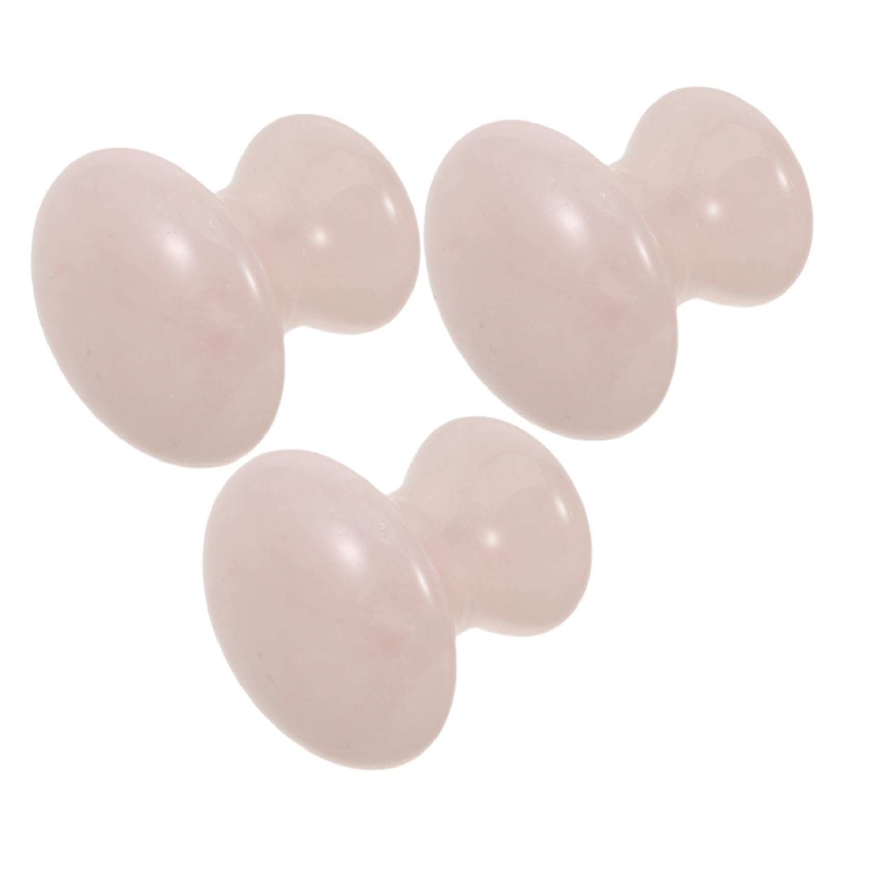 Anneome 3 Stücke Teiliges Gua Sha mit pilzförmigen Jade-Steinen Gesichtsmassagegerät für Sanfte Hautstraffung Ergonomischer Massage-Kontakt Handliches Spa-Tool für Professionelle und