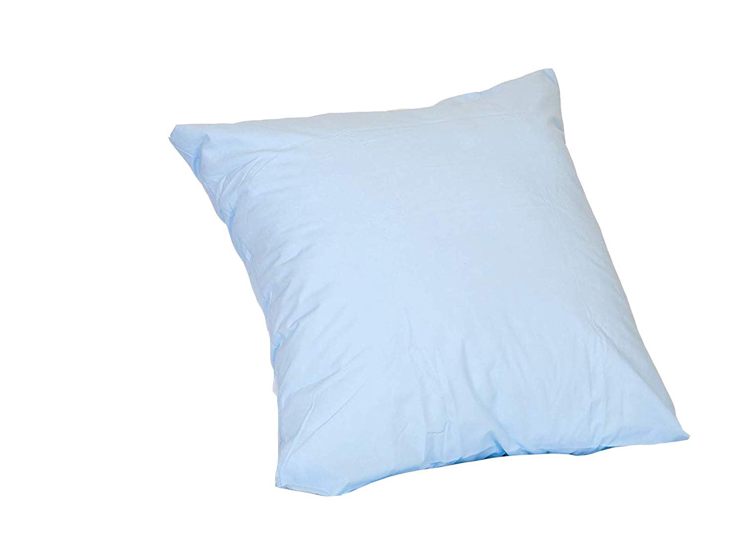 Lancashire Bedding Premium Blended Cotton Square Euro Continental 65 x 65cm Housewife Pillowcase Pair in BLUE from