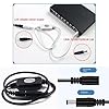 ThtRht 2 Pack Router Rebooter DC Cable with 5.5mm x 2.1mm Plug Wi-Fi Reset Device 24 Hrs Auto Reboot Programmed Refresh Switch for WiFi Extender Gigabit Ethernet Switch Network Webcam Moderm #5