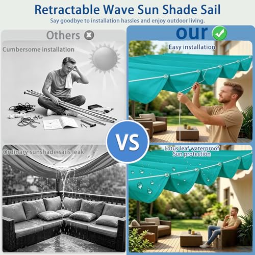 Voile de pergola rétractable pour aménager une terrasse ombragée
