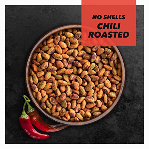 Wonderful Pistachios, No Shells, Chili Roasted Nuts, 2.25Oz (Pack Of 8) #TOP3