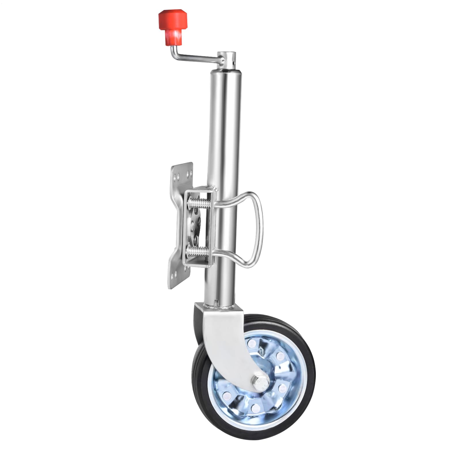 Cric de remorque pivotant, roue en caoutchouc plein pour remorque de bateau, 680 kg, pour camping-car, bateau