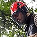 NoCry 6-in-1 Industrial Forestry Safety Helmet and Hearing Protection System with Two Protective Visors