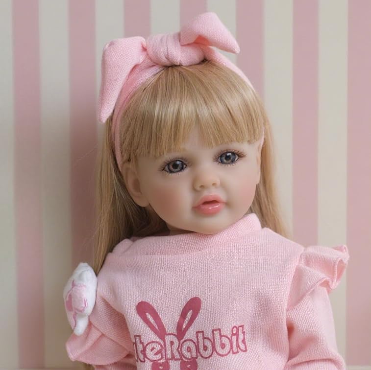 Muñeca Reborn Realista 55 cm Cuerpo Completo Silicona miniatura 3
