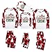 Weihnachten Familie Schlafanzug für Damen Herren Mädchen Jungen Christmas Fun-Nachtwäsche Pyjama Hausanzug Set Zweiteiliges Schlafanzüge Weihnachtsmotiv Fun-Nachtwäsche