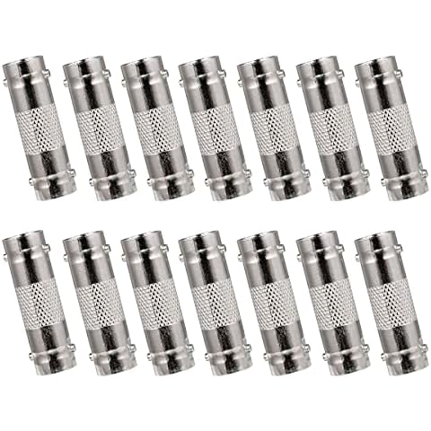 14pcs BNC Connector 14pcs BNC Connector - Coupler (14 Pack) BNC Female to Female, Adapter for CCTV Cover