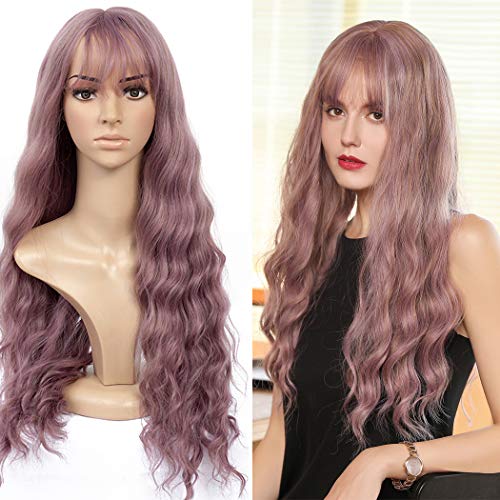 Preisvergleich Produktbild TANTAKO®Lange Perücken Synthetische Perücke 2020 (Hellpurpur # 276)