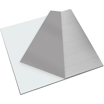 KANABI 1 x 304 stainless steel sheet 15 cm x 15 cm x 2 mm thickness 2 mm 304 square stainless steel plate for DIY craft model repair engraving punching drilling cutting
